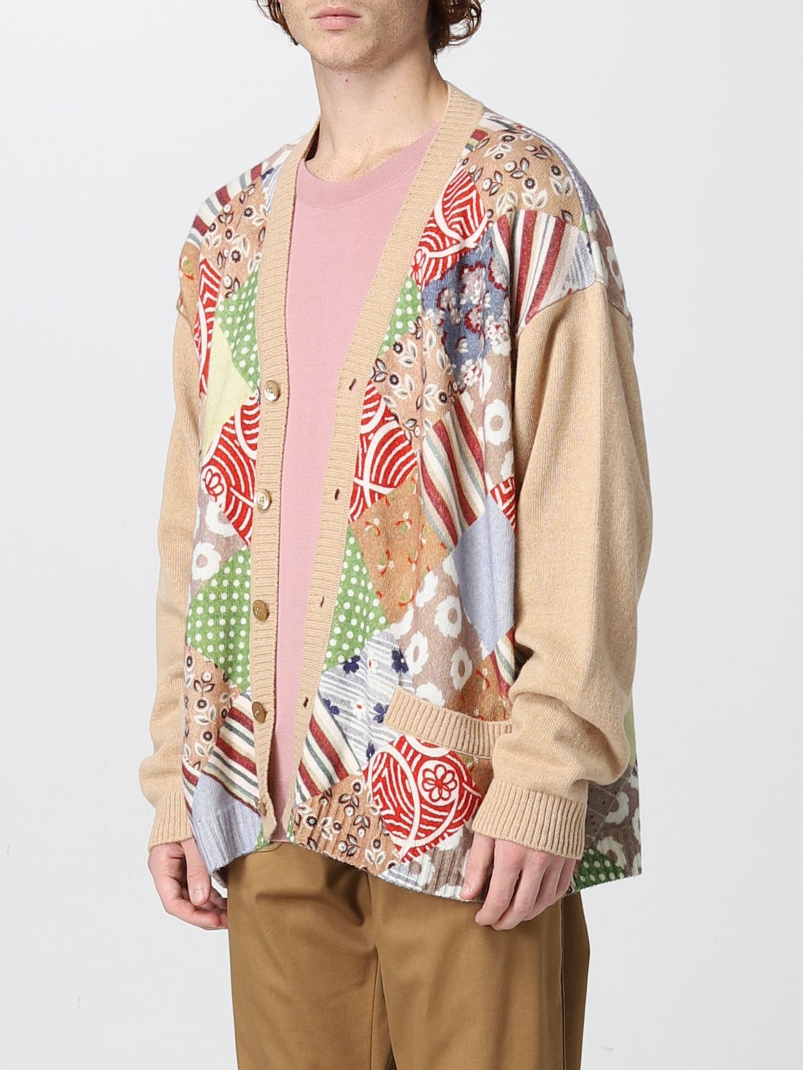 Cardigan Moschino Couture: Cardigan patchwork Moschino Couture beige 4