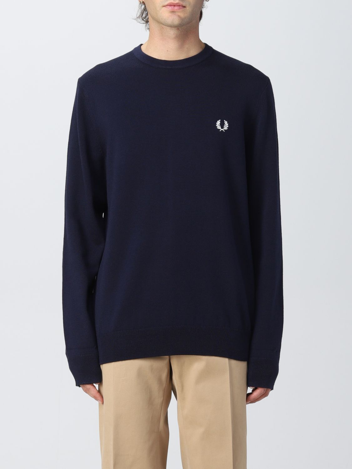 Pull Fred Perry: Pull Fred Perry homme bleu marine 1