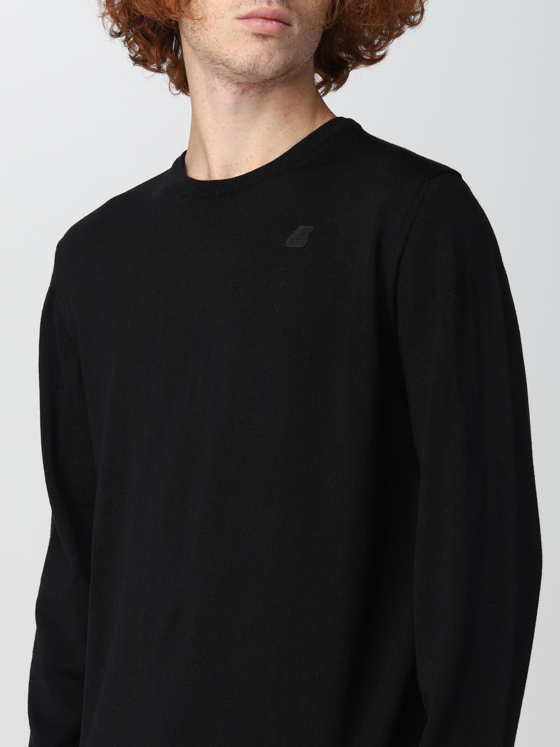 Maglia K-Way: Maglia Sebastien di lana K-way basic con logo nero 3