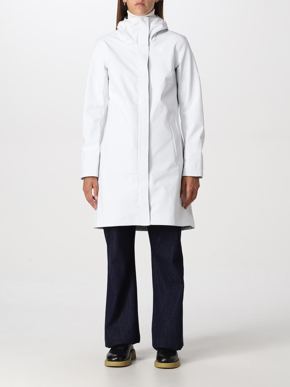 Giacca K-Way: Giacca K-Way donna bianco 1