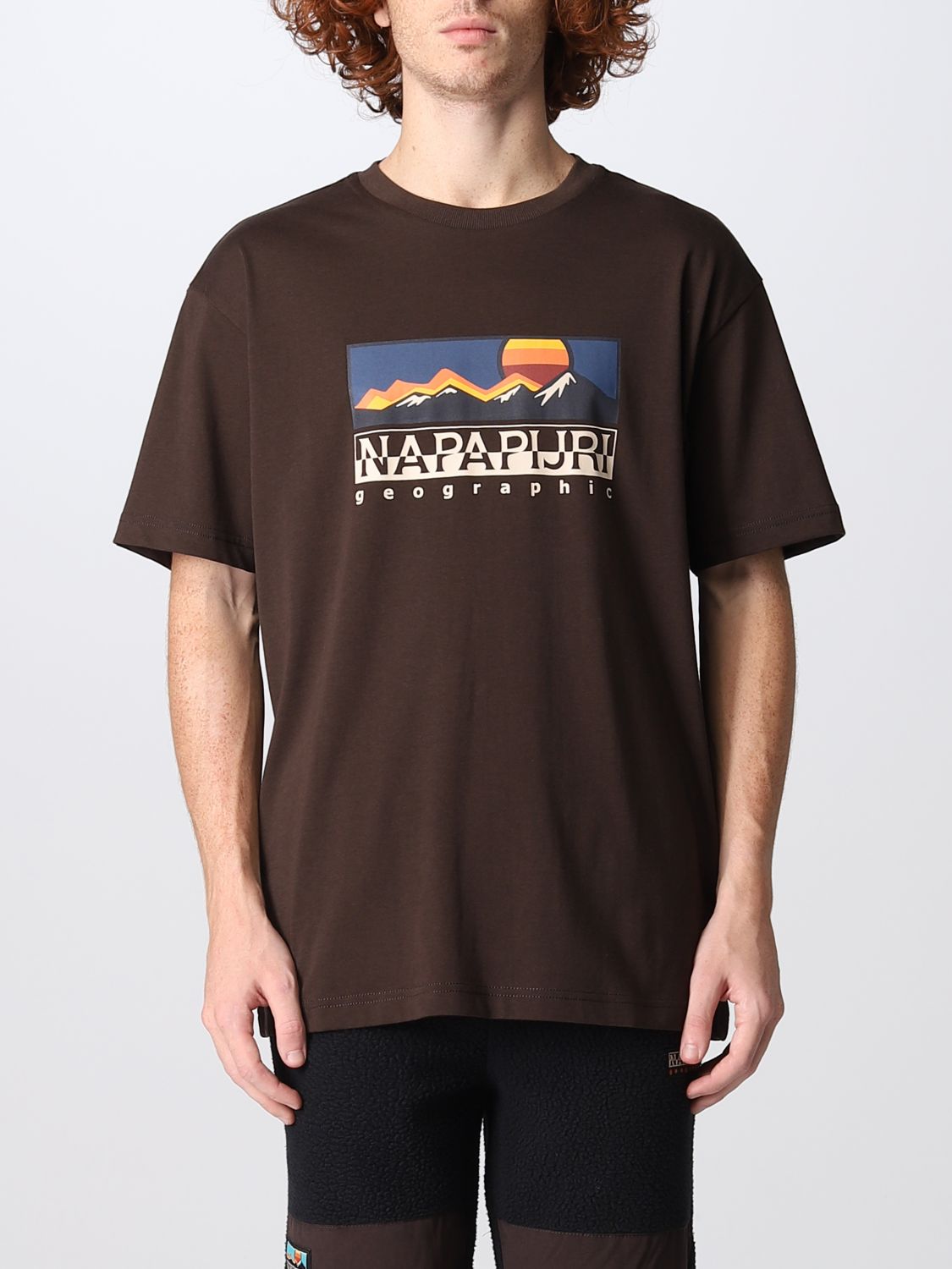 T-shirt Napapijri: T-shirt Napapijri homme marron 1