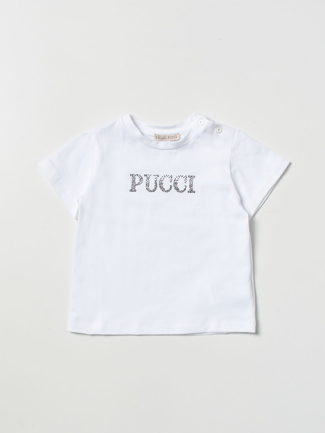 PUCCI - Girls White Lance Logo T-Shirt