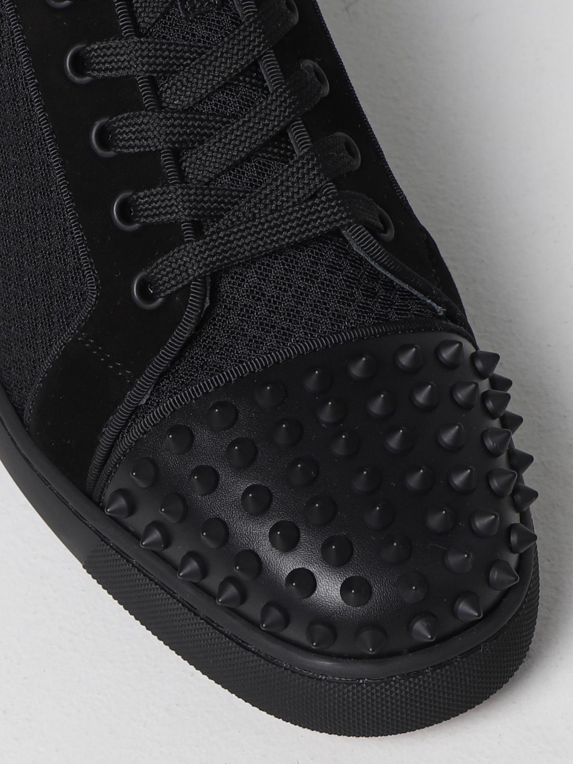 CHRISTIAN LOUBOUTIN: Fun Louis Junior Spikes - Black  Christian Louboutin  brogue shoes 3220716 online at