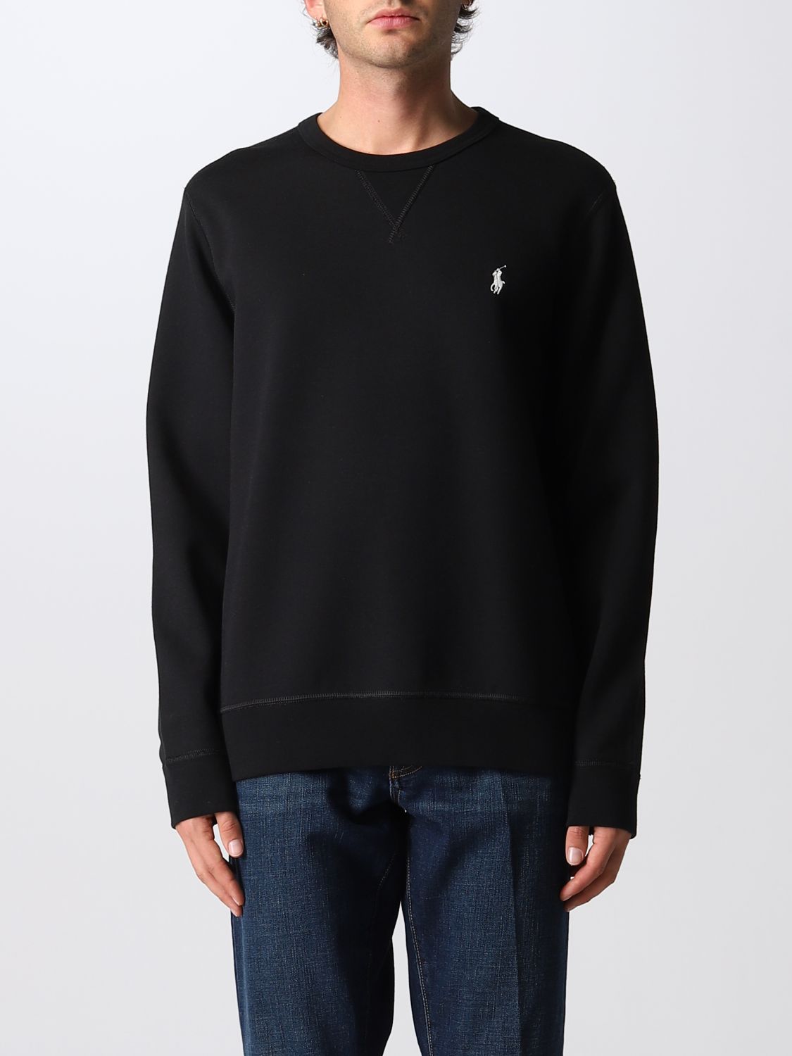 POLO RALPH LAUREN: sweatshirt for man - Black | Polo Ralph Lauren sweatshirt  710888284 online on 