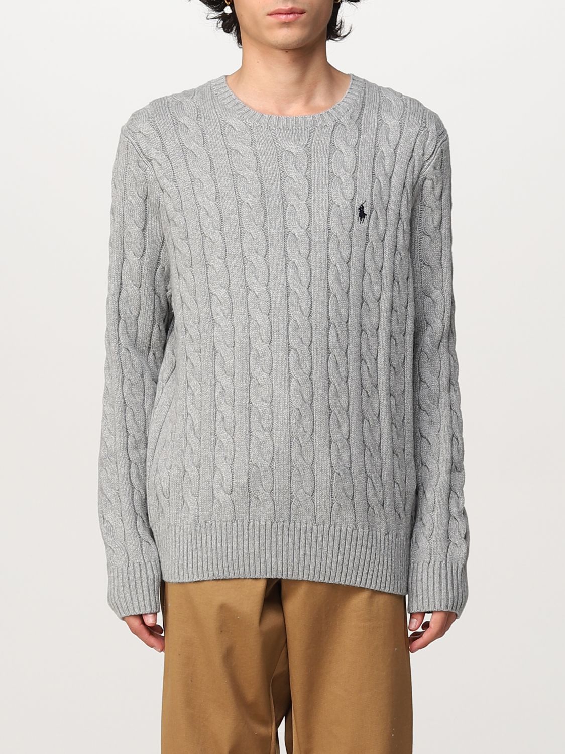 Polo Ralph Lauren Outlet: sweater for man - Grey | Polo Ralph Lauren sweater  710775885 online on 