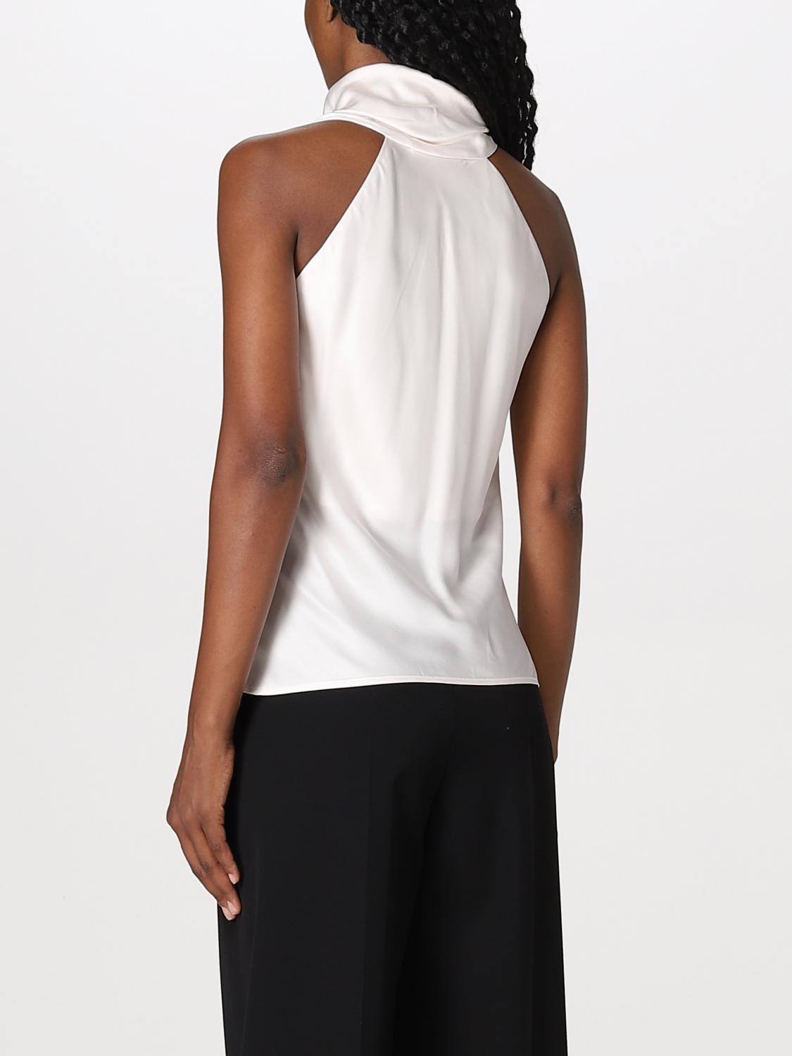 ANNA MOLINARI: top for woman - Ivory | Anna Molinari top 7C155A online ...