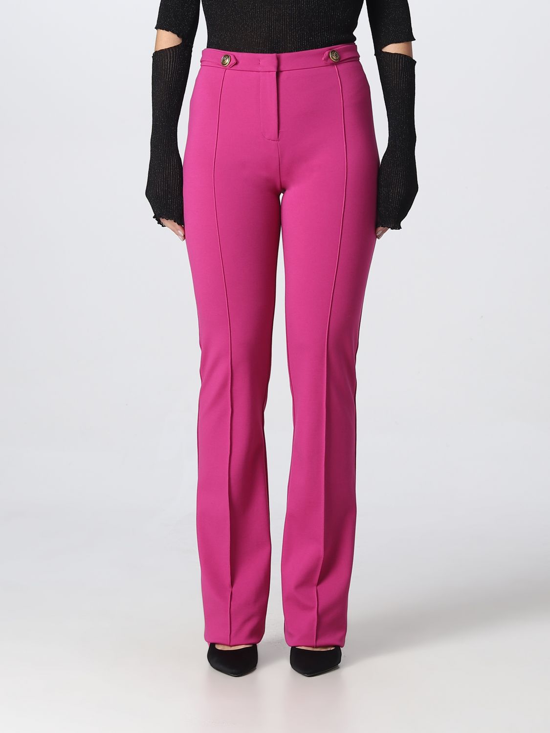 PINKO: pants for woman - Pink | Pinko pants 1G17X41739 online on GIGLIO.COM