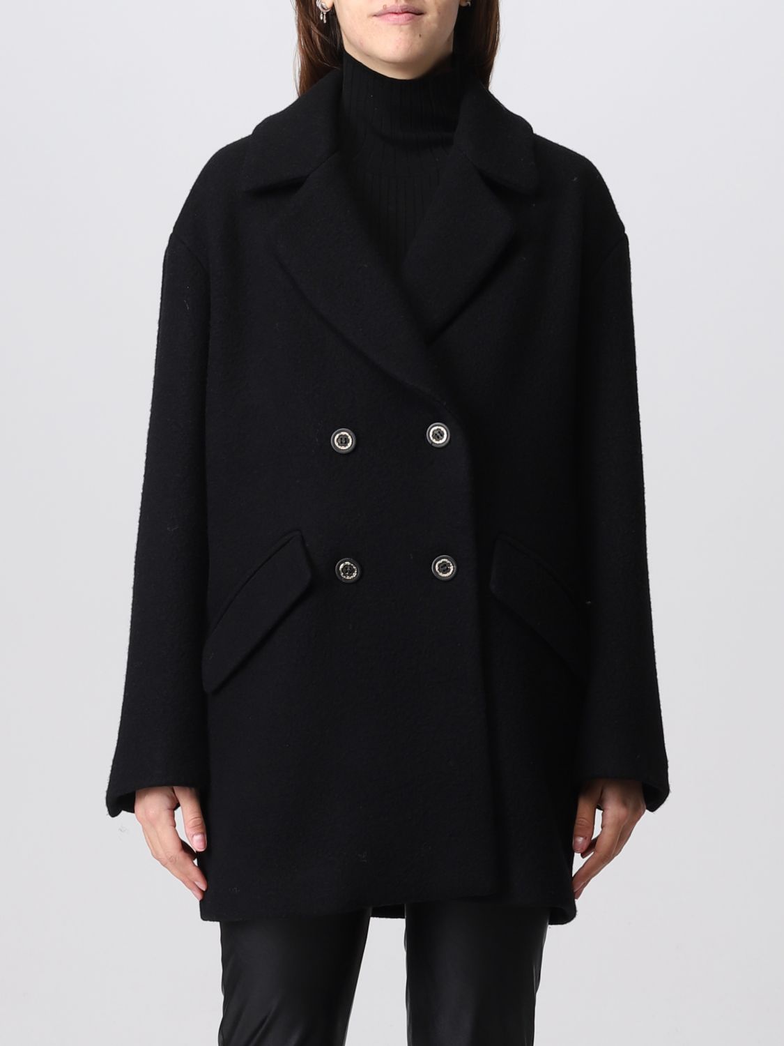 Coat Pinko: Pinko coat for woman black 1