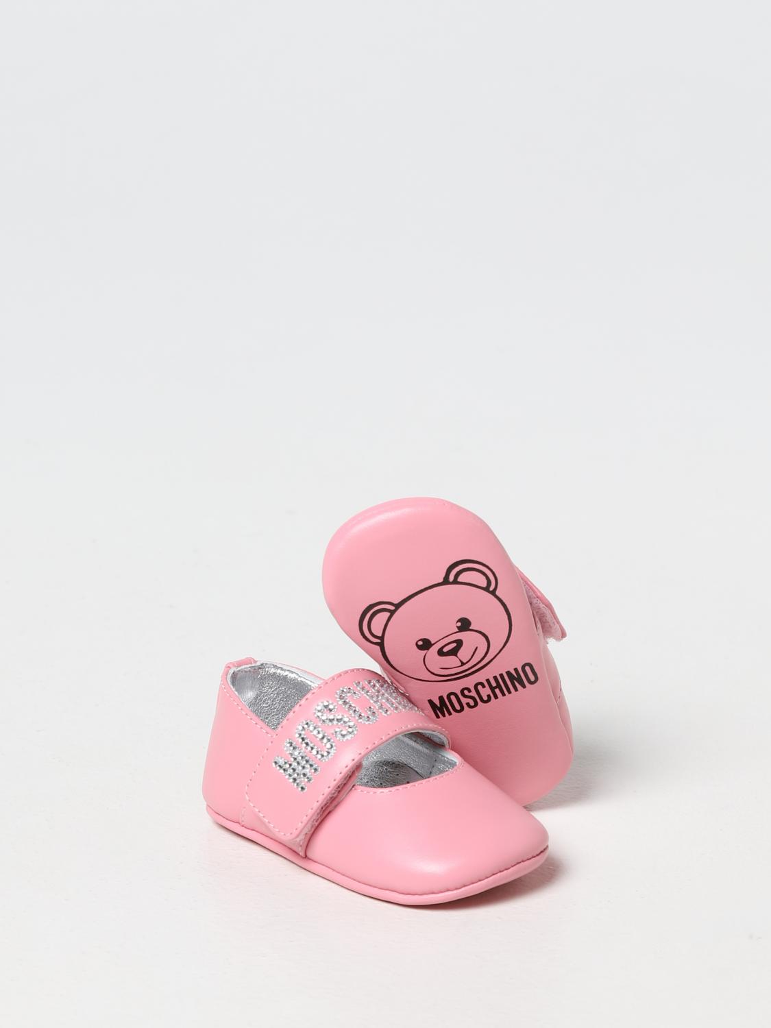 Giglio.com Bambina Scarpe Ballerine Ballerina Moschino Baby in pelle con logo 