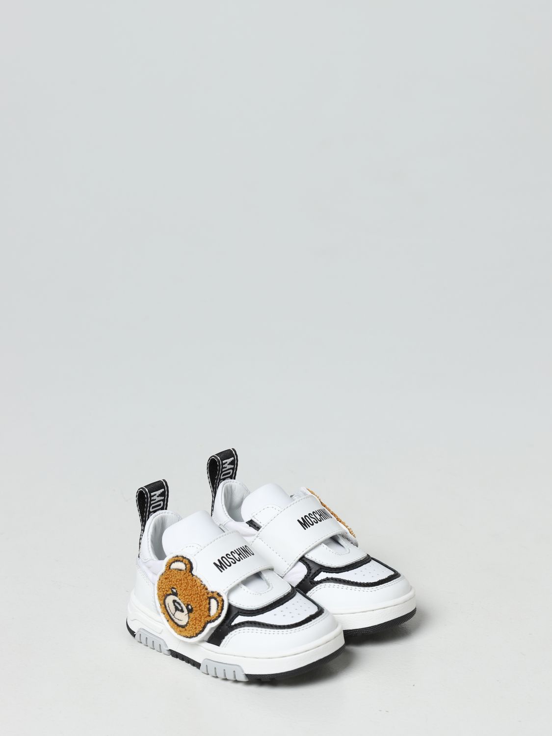 Scarpe Moschino Baby: Sneakers Moschino Baby in pelle con Teddy bianco 2