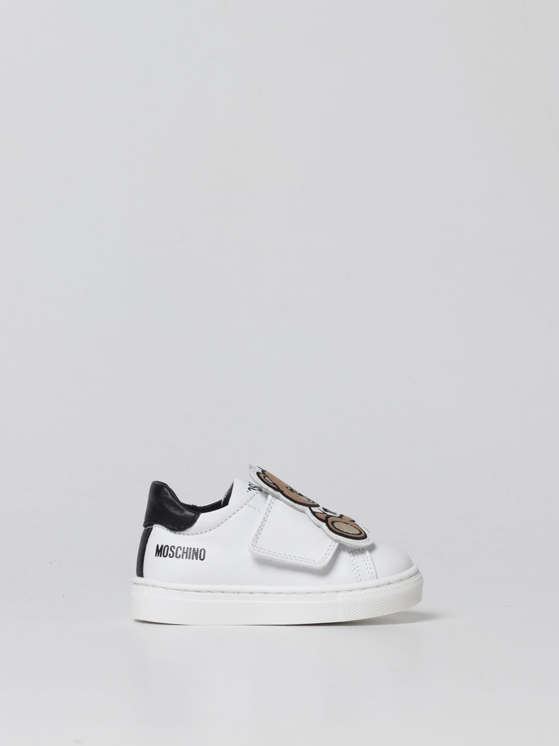 Scarpe Moschino Baby: Sneakers Teddy Moschino Baby in pelle bianco 1