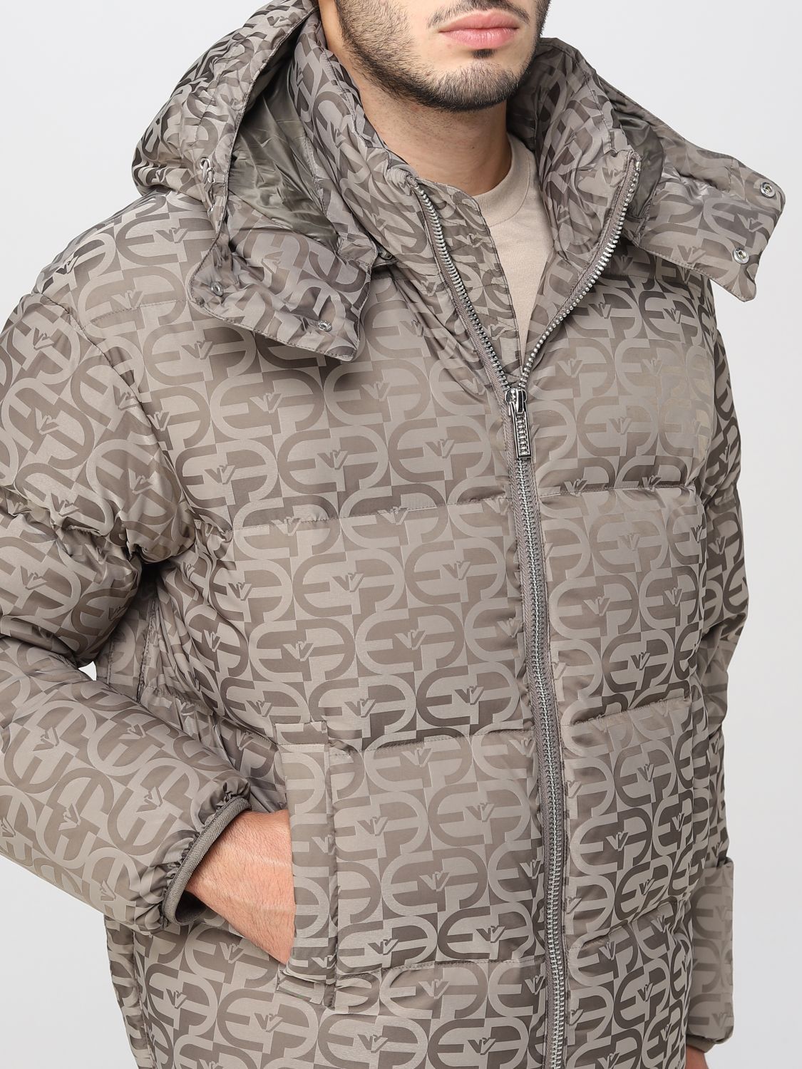 EMPORIO ARMANI: jacket man - Beige | jacket 6L1BH21NLLZ on GIGLIO.COM