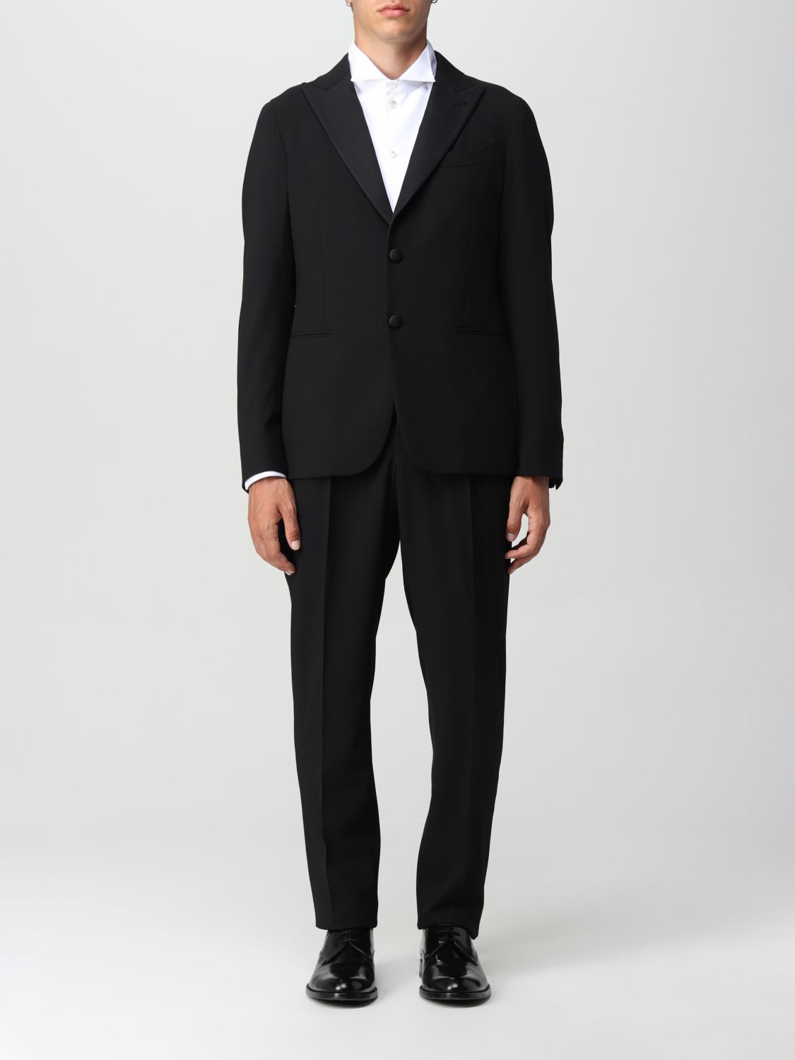 Suit Giorgio Armani: Giorgio Armani 2-button tuxedo with slim lapels black 1