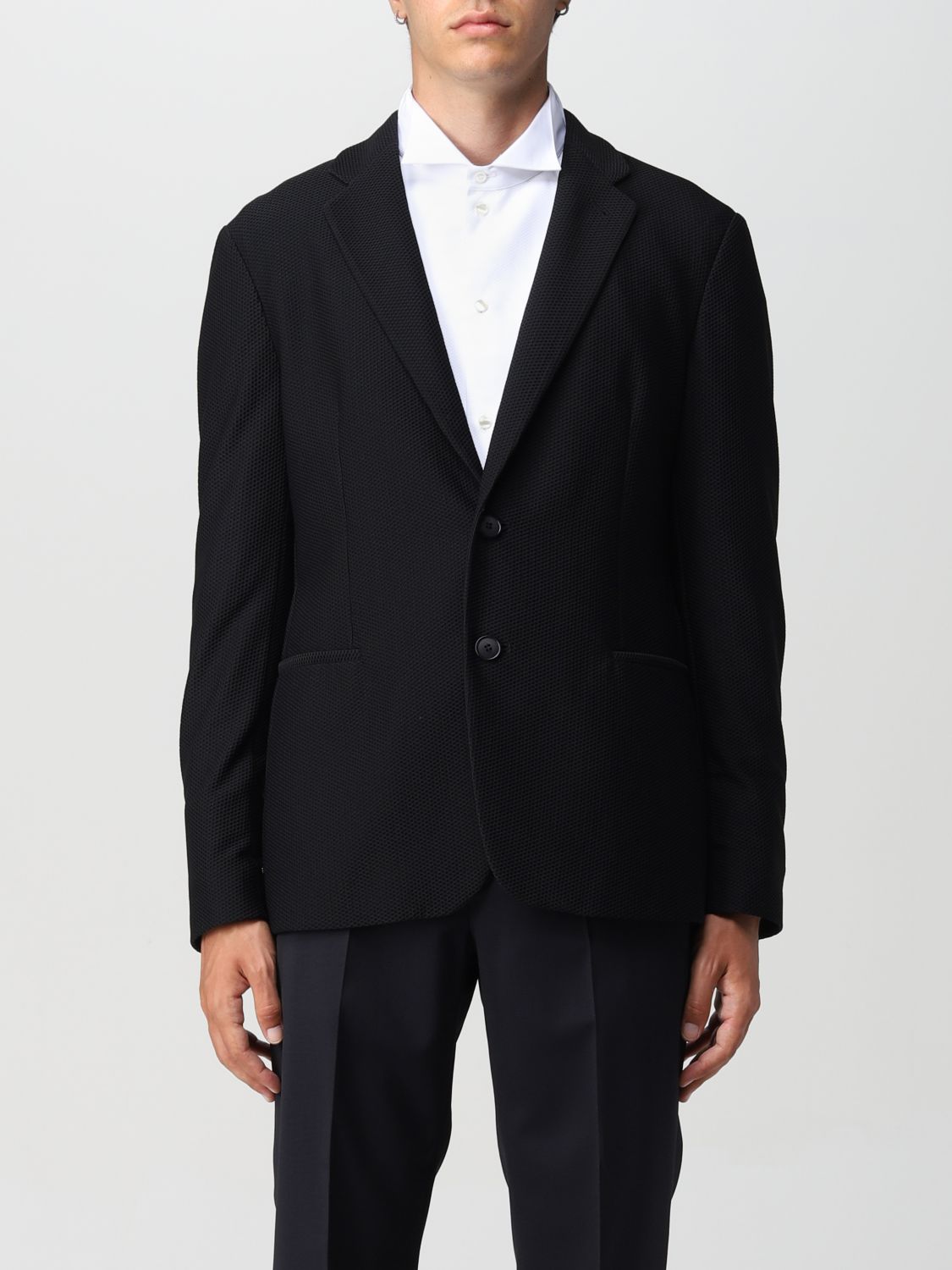 Blazer Giorgio Armani: Giorgio Armani men's blazer black 1