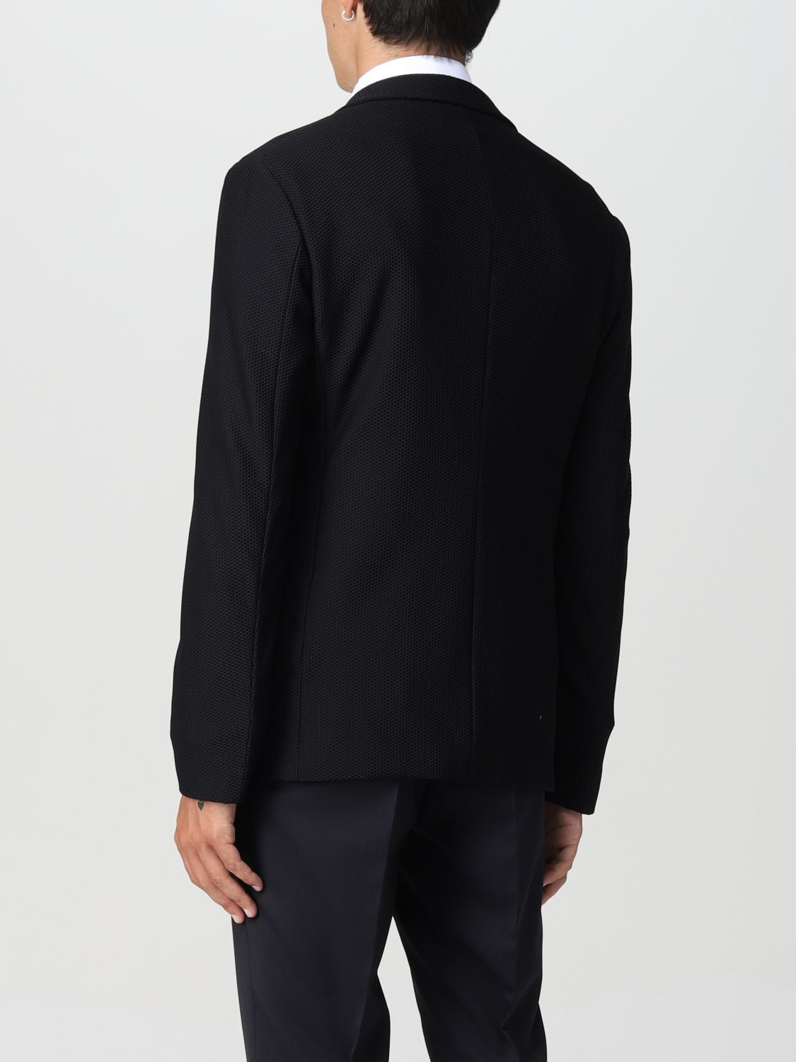 Blazer Giorgio Armani: Giorgio Armani men's blazer black 2
