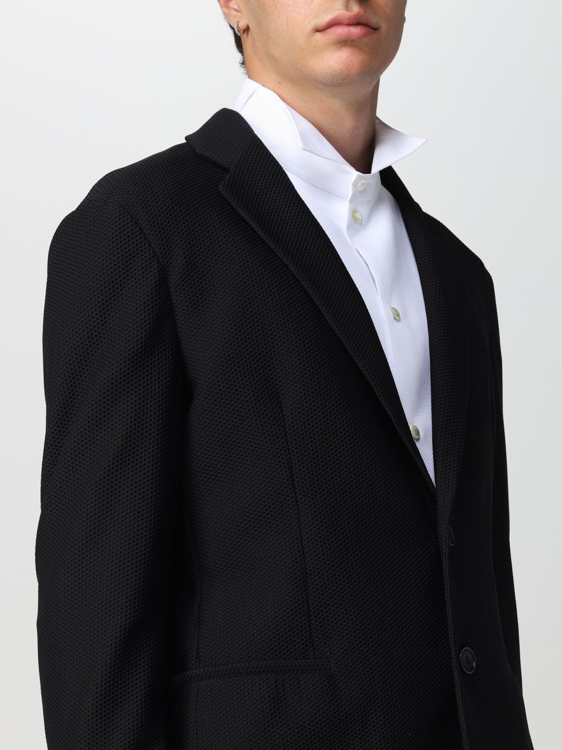 Blazer Giorgio Armani: Giorgio Armani men's blazer black 4