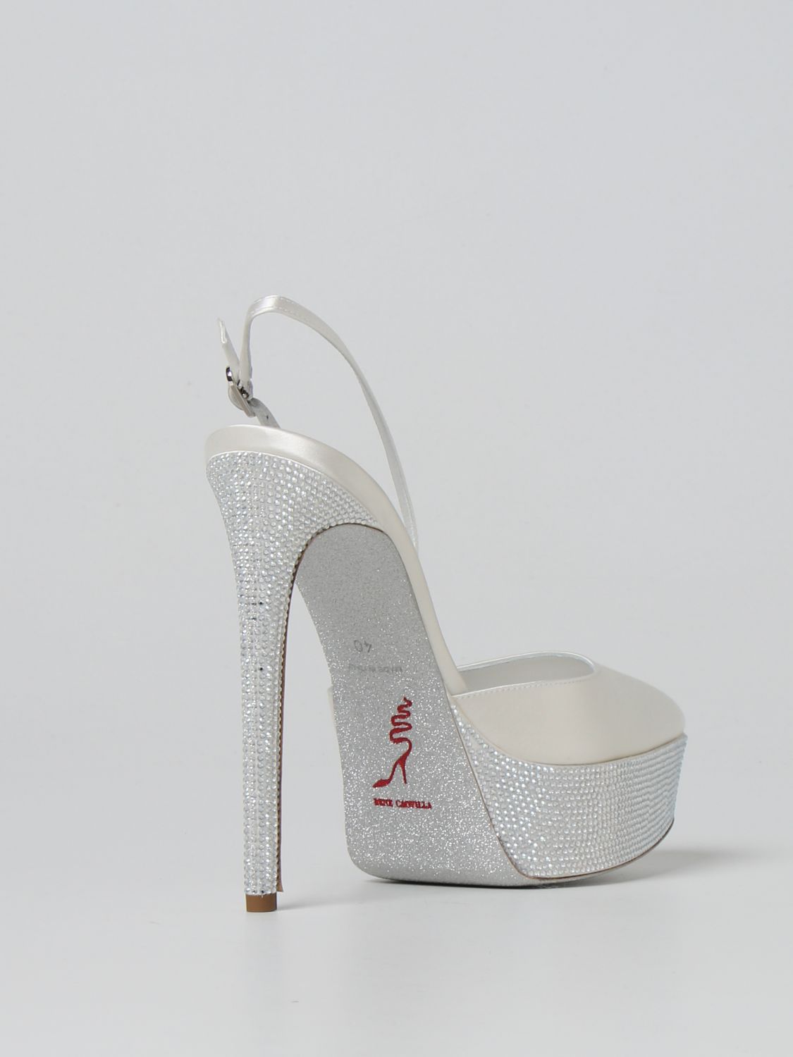 Rene Caovilla Outlet: high heel shoes for woman - White | Rene Caovilla ...