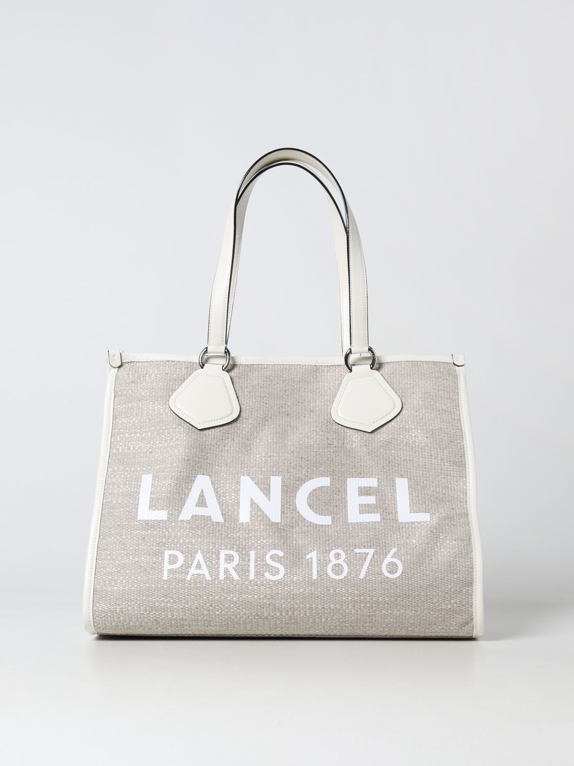 LANCEL: tote bags for woman - Natural | Lancel tote bags A10749 online ...