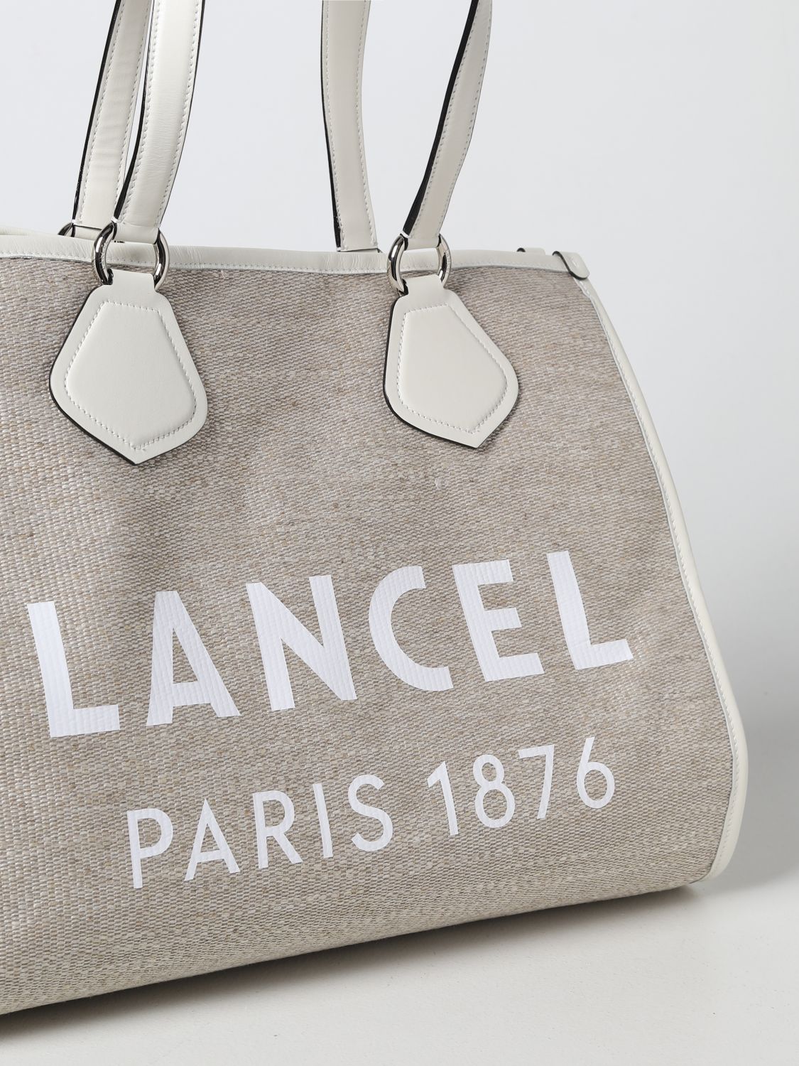 LANCEL: tote bags for woman - Natural | Lancel tote bags A10749 online ...