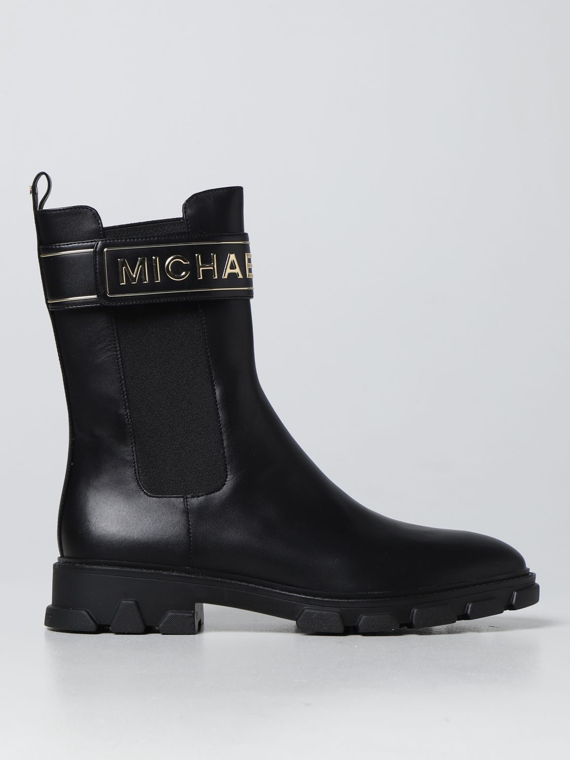 Michael Kors Outlet: Ridley Michael leather ankle boots - Black | Michael  Kors flat booties 40T2RIFB5L online on 