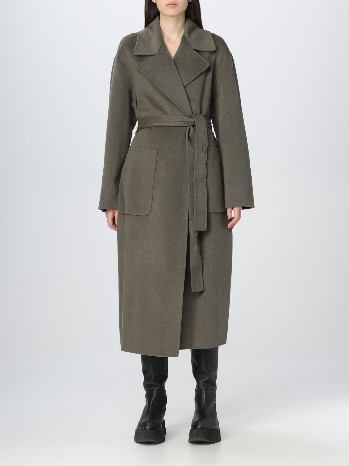 MICHAEL KORS: coat for woman - Olive | Michael Kors coat MS12023GBX ...
