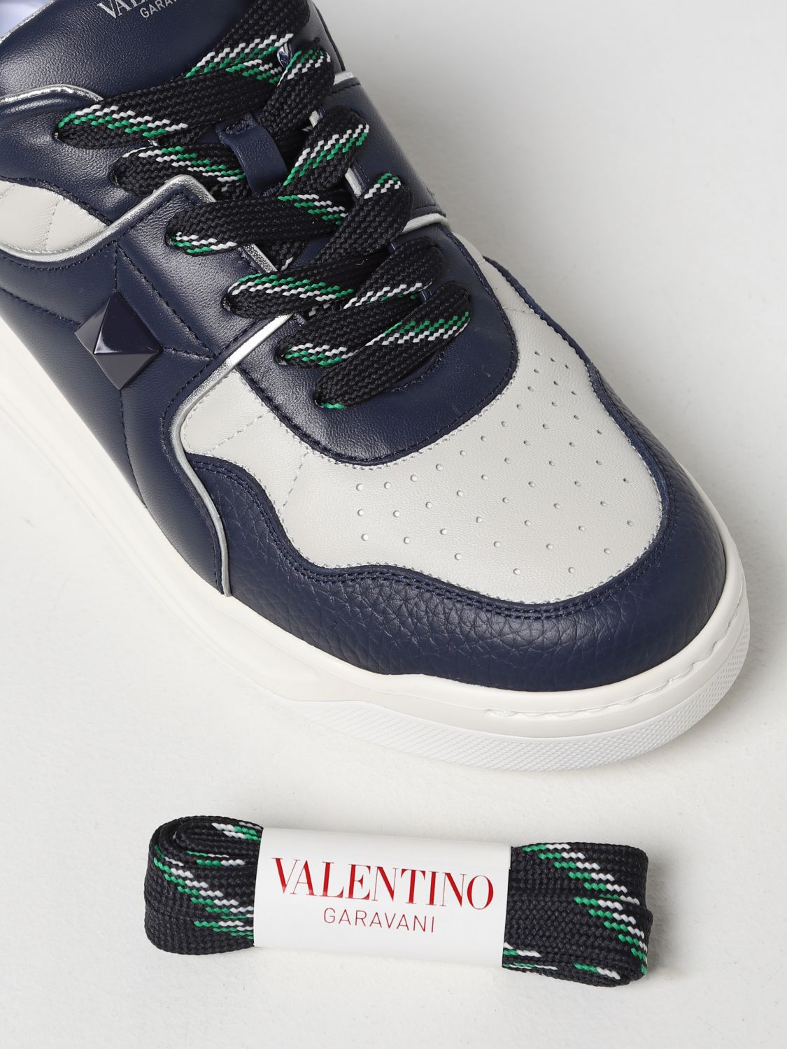 Sneakers Valentino Garavani: Valentino Garavani One Stud Nappa leather sneakers blue 4