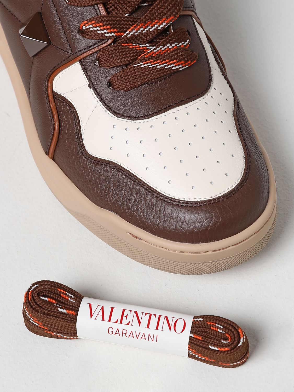Sneakers Valentino Garavani: Valentino Garavani One Stud Nappa leather sneakers dark 4
