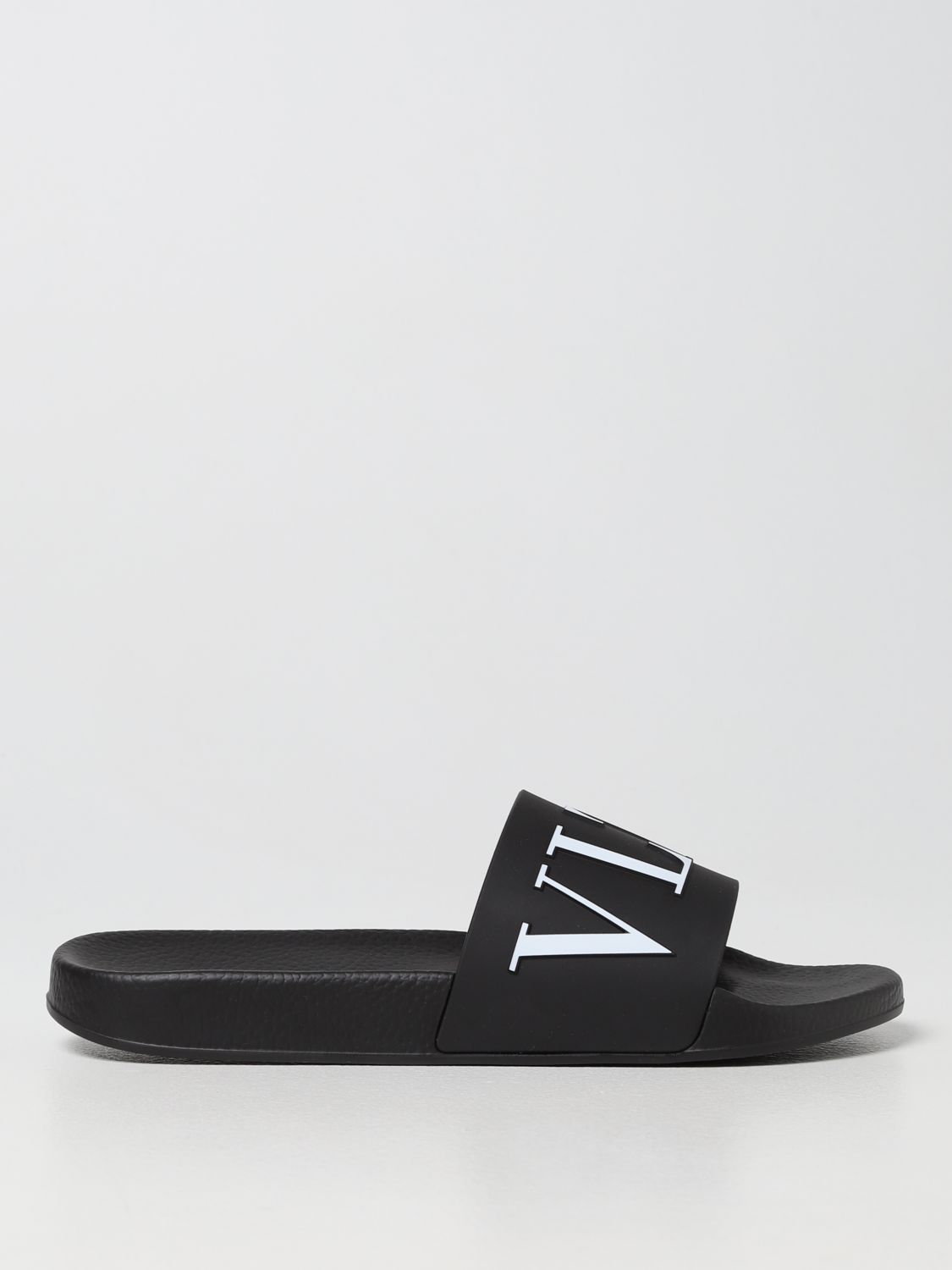 Sandals Valentino Garavani: Valentino Garavani rubber sandals with VLTN logo black 1