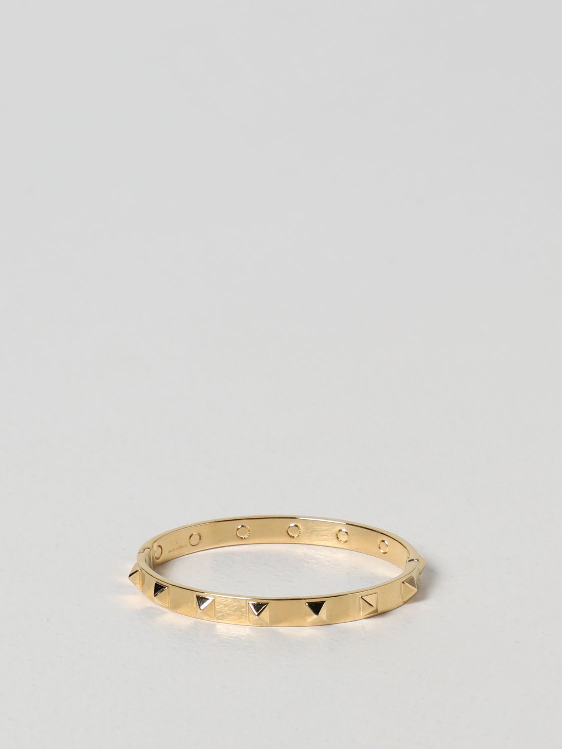 Jewel Valentino Garavani: Valentino Garavani Rockstud brass bracelet gold 1