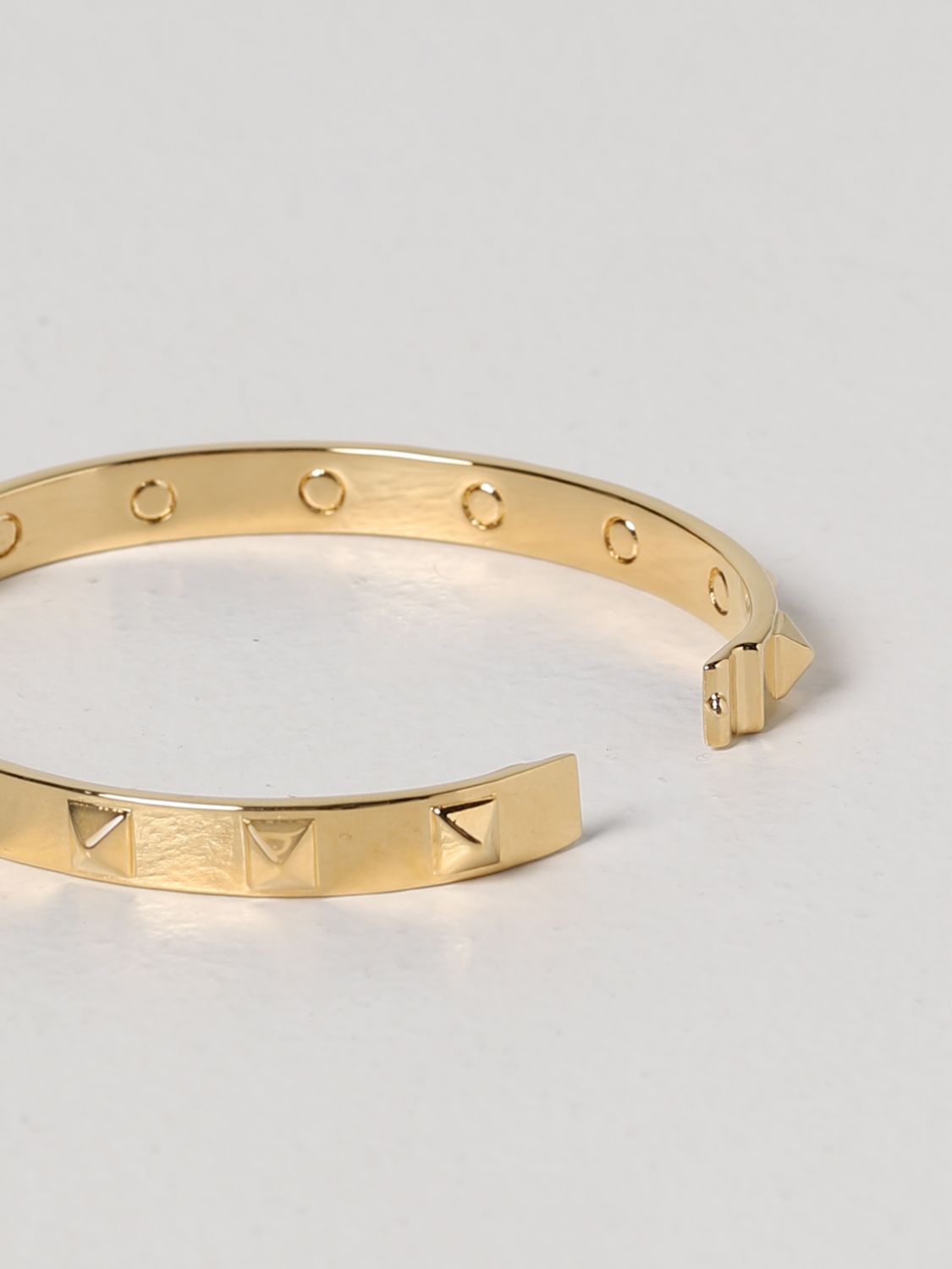 Jewel Valentino Garavani: Valentino Garavani Rockstud brass bracelet gold 2