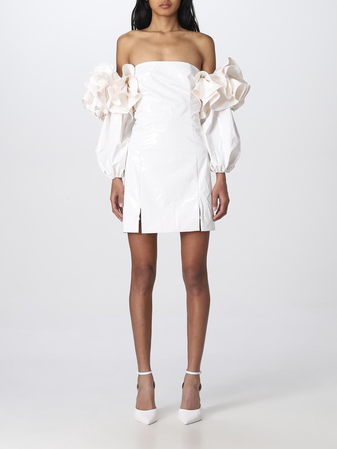 Rampe Robe ROTATE: Robes femme - Blanc | Robes Rotate RT1696 en ligne sur GIGLIO.COM