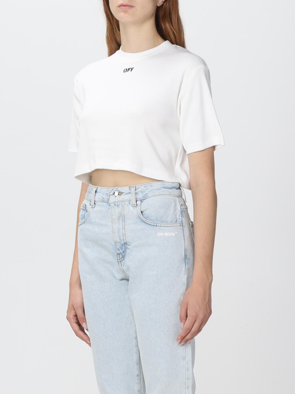 OFFWHITE tshirt for women White OffWhite tshirt