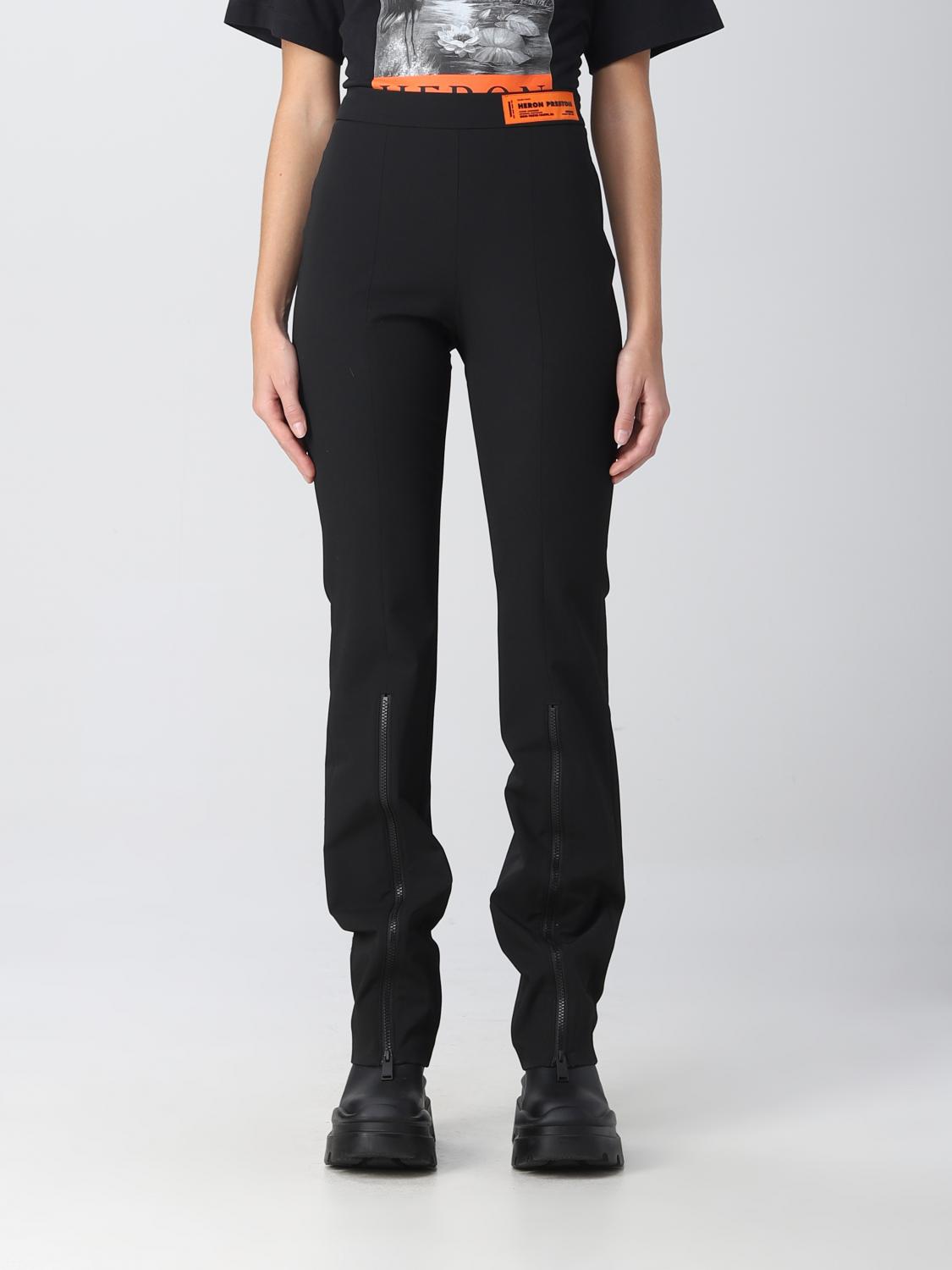 Heron Preston Gabardine Stretch Viscose Blend Pants In Black