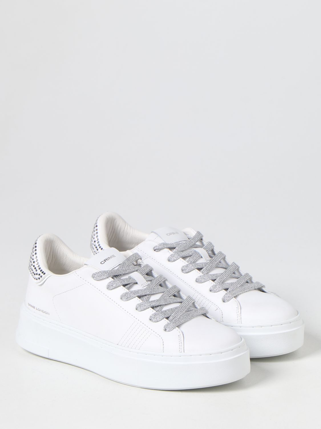 CRIME LONDON: sneakers for woman - White | Crime London sneakers 22555 ...