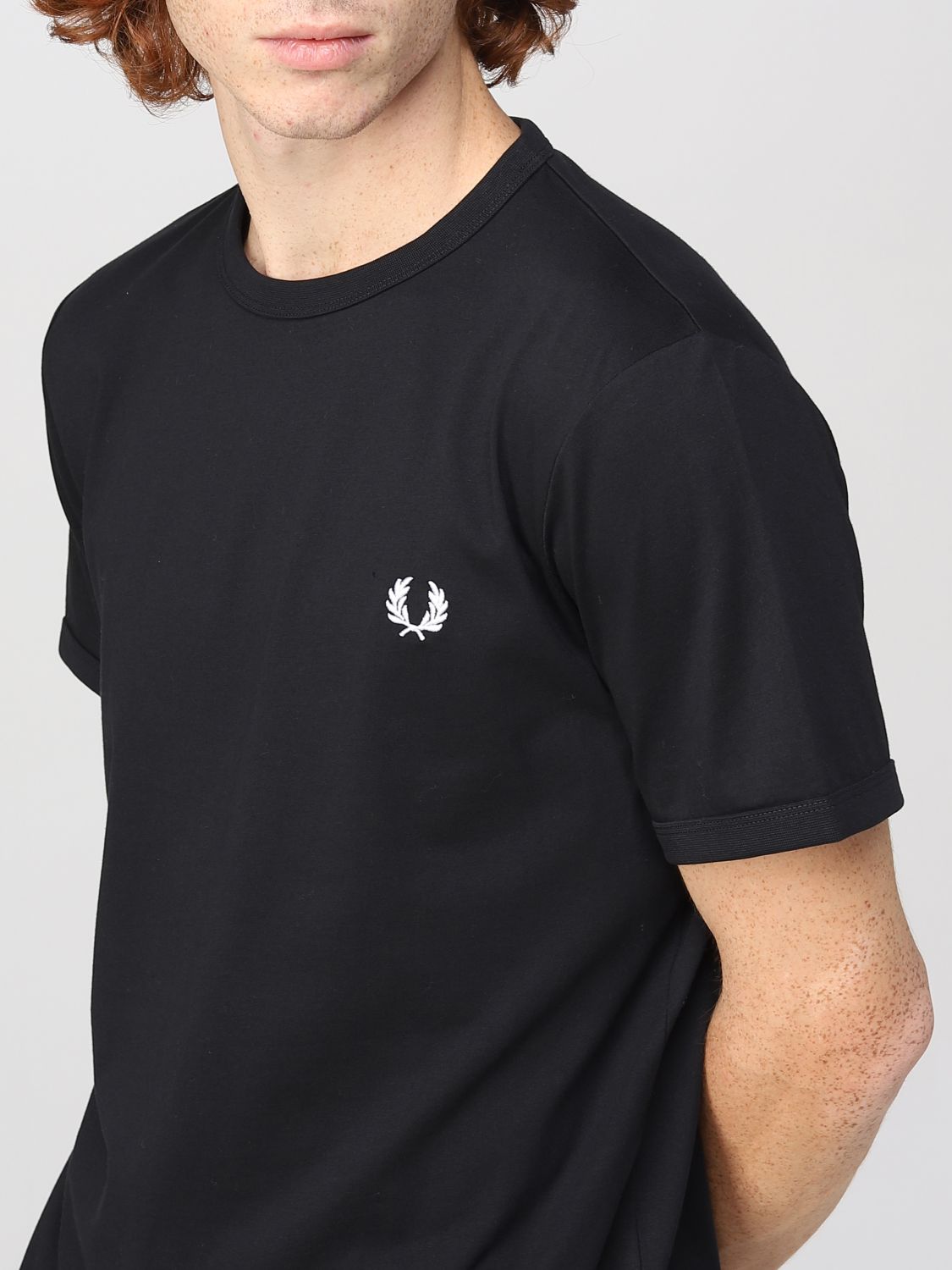 T-shirt Fred Perry: Fred Perry t-shirt for men black 3