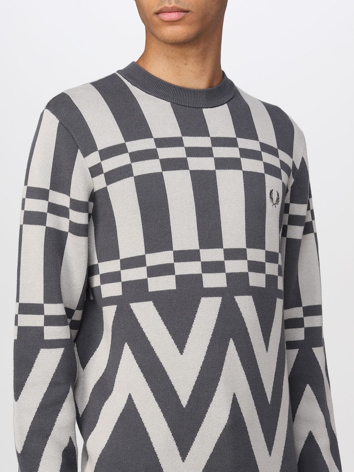 Jumper Fred Perry: Fred Perry jumper for men charcoal 3
