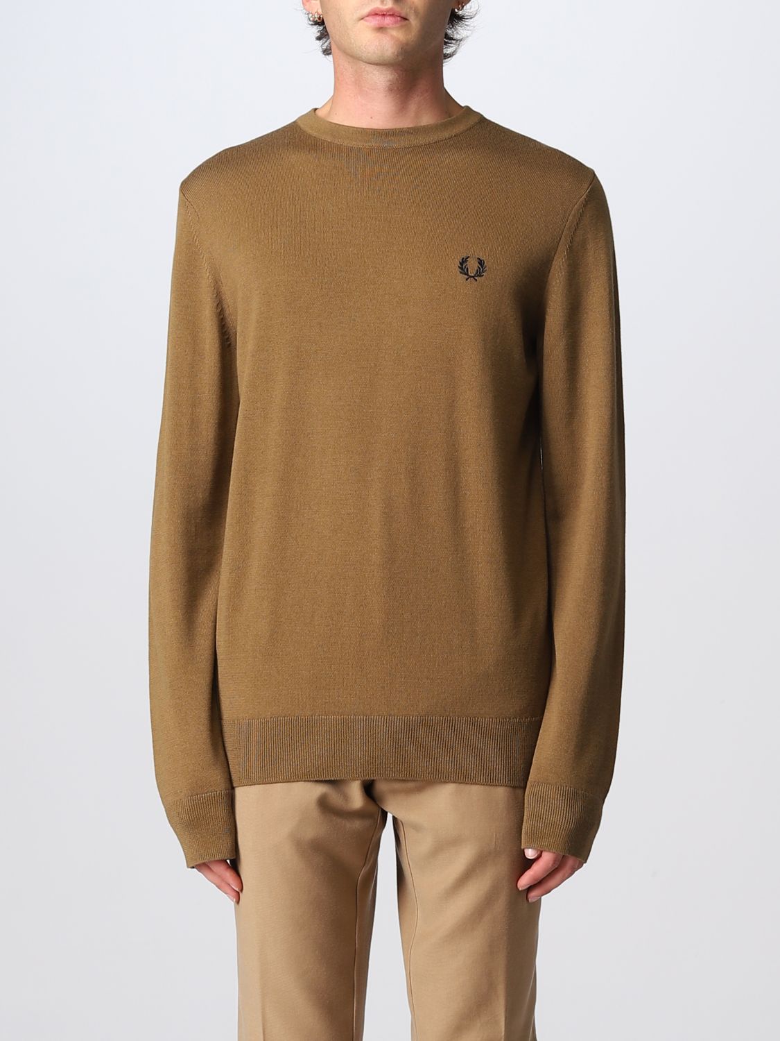 herhaling knuffel verdieping Fred Perry Outlet: sweater for man - Brown | Fred Perry sweater K9601  online on GIGLIO.COM