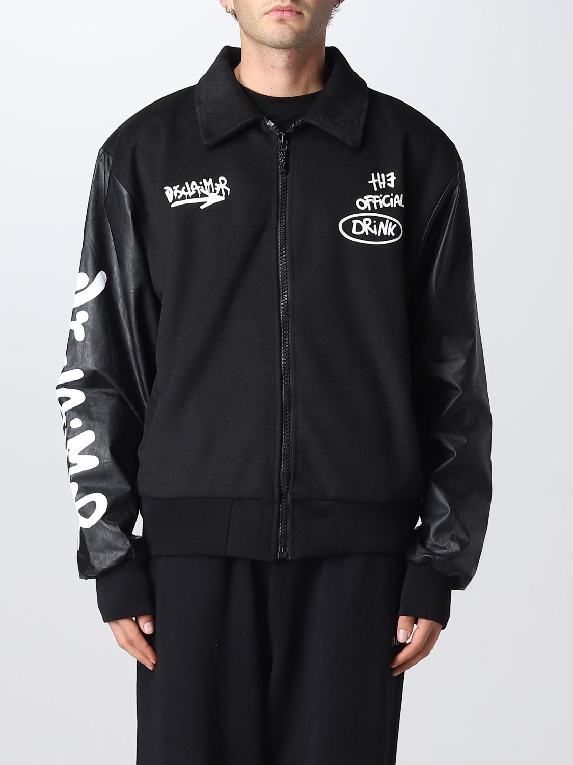 DISCLAIMER: jacket for man - Black | Disclaimer jacket 22IDS53274 ...