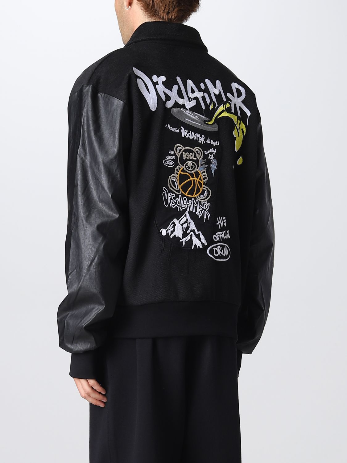 DISCLAIMER: jacket for man - Black | Disclaimer jacket 22IDS53274 ...