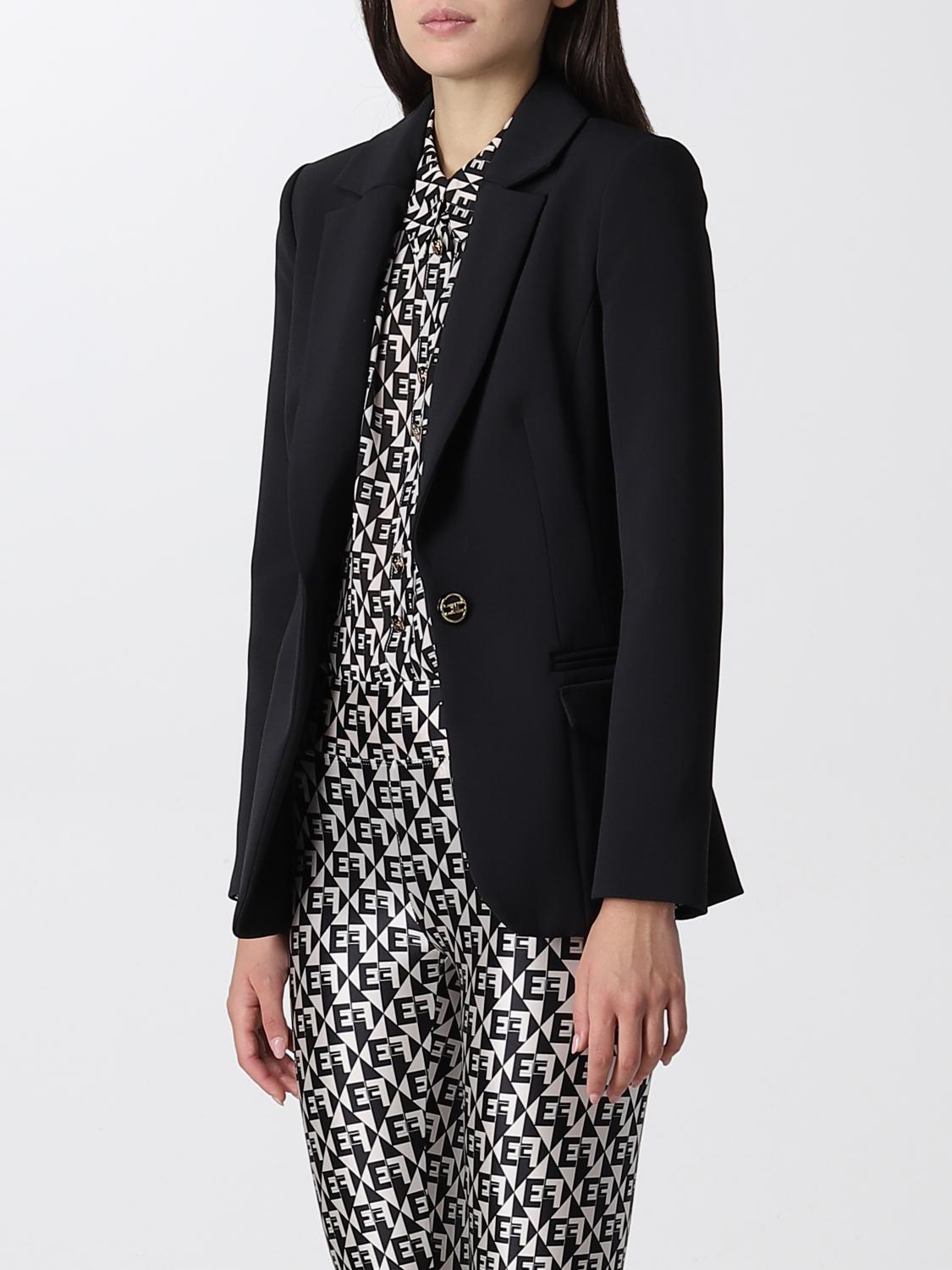 Americana Elisabetta Franchi: Americana Elisabetta Franchi para mujer negro 3