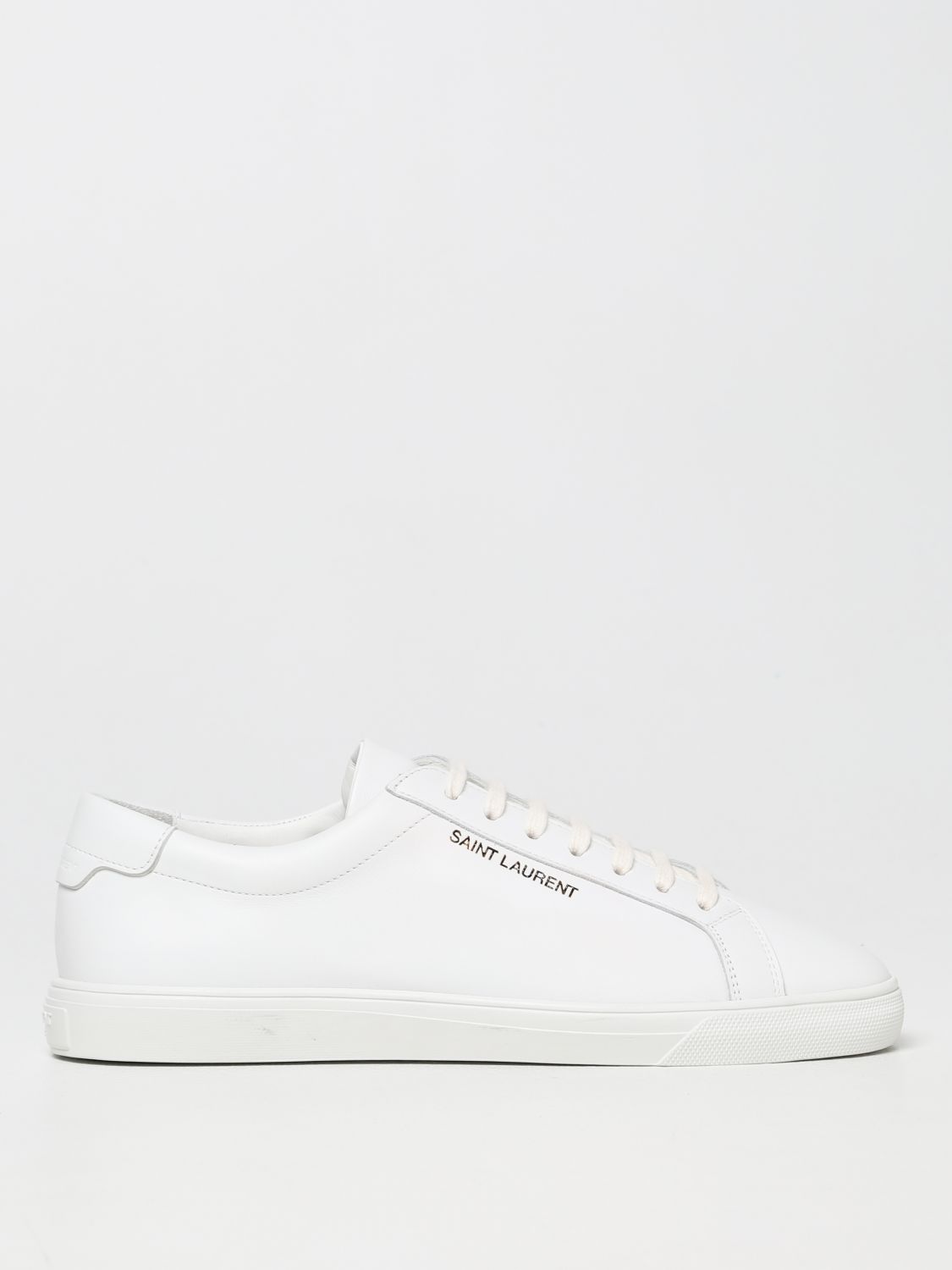 SAINT LAURENT ANDY SMOOTH LEATHER SNEAKERS,366683001