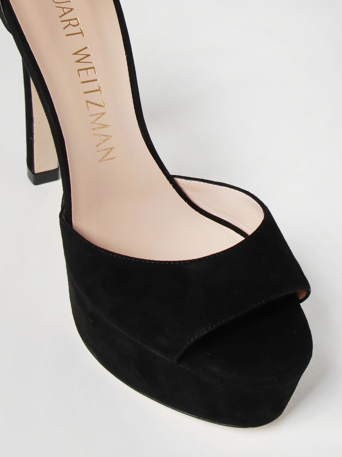 Mujer Zapatos de Tacones de Sandalias de tacón Sandalias de tacón de Stuart Weitzman de color Negro 