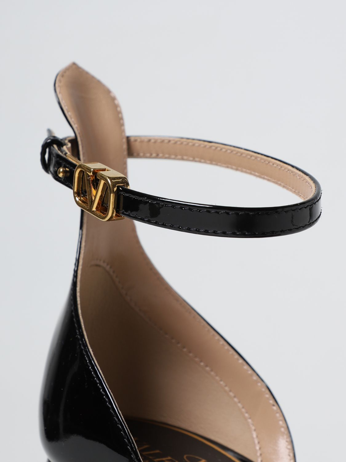 Heeled sandals Valentino Garavani: Valentino Garavani patent leather sandals black 4