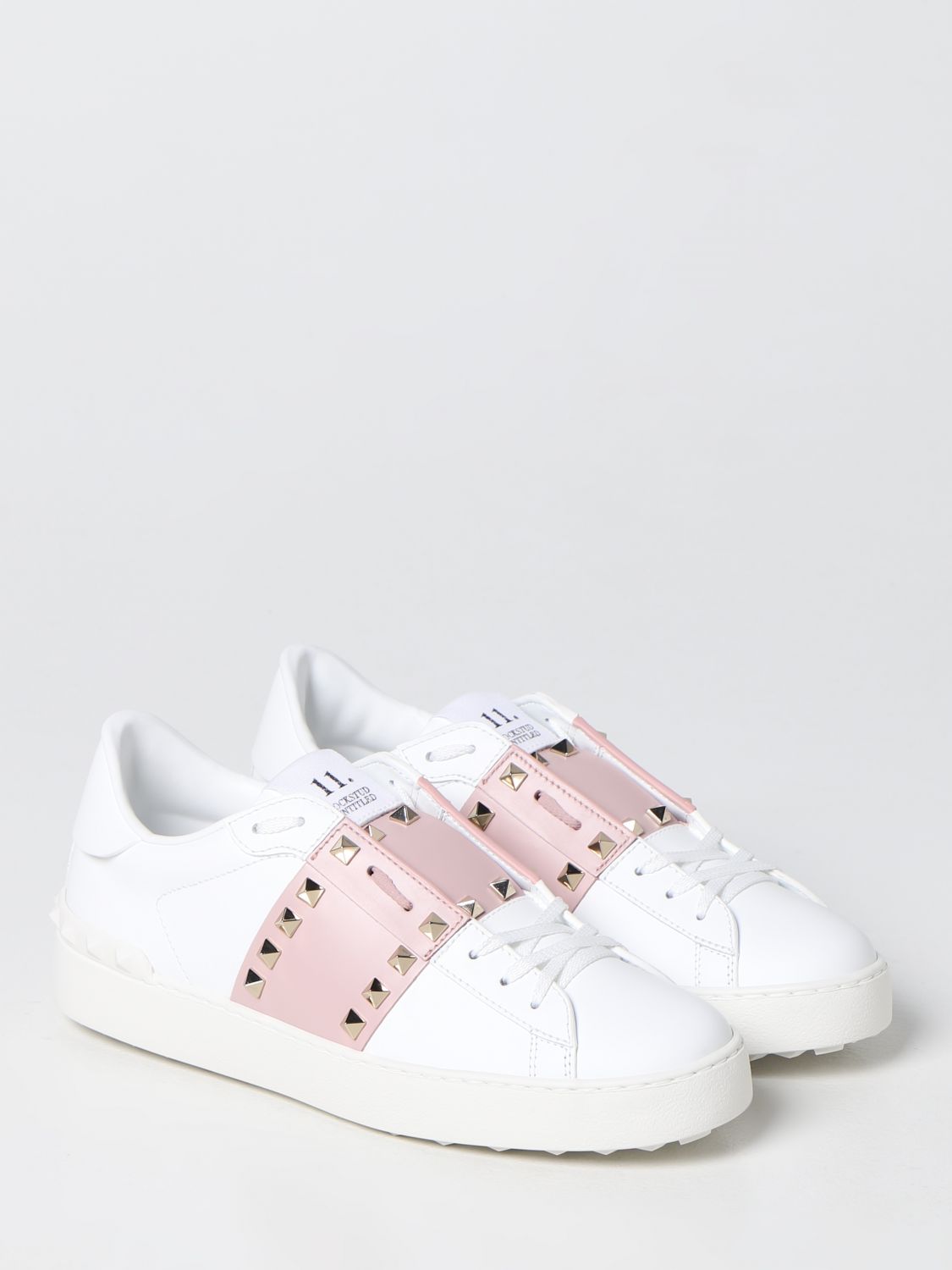 gruppe frugter Lab VALENTINO GARAVANI: Rockstud Untitled 11 leather sneakers - White |  Valentino Garavani sneakers 1W2S0A01ZTN online at GIGLIO.COM