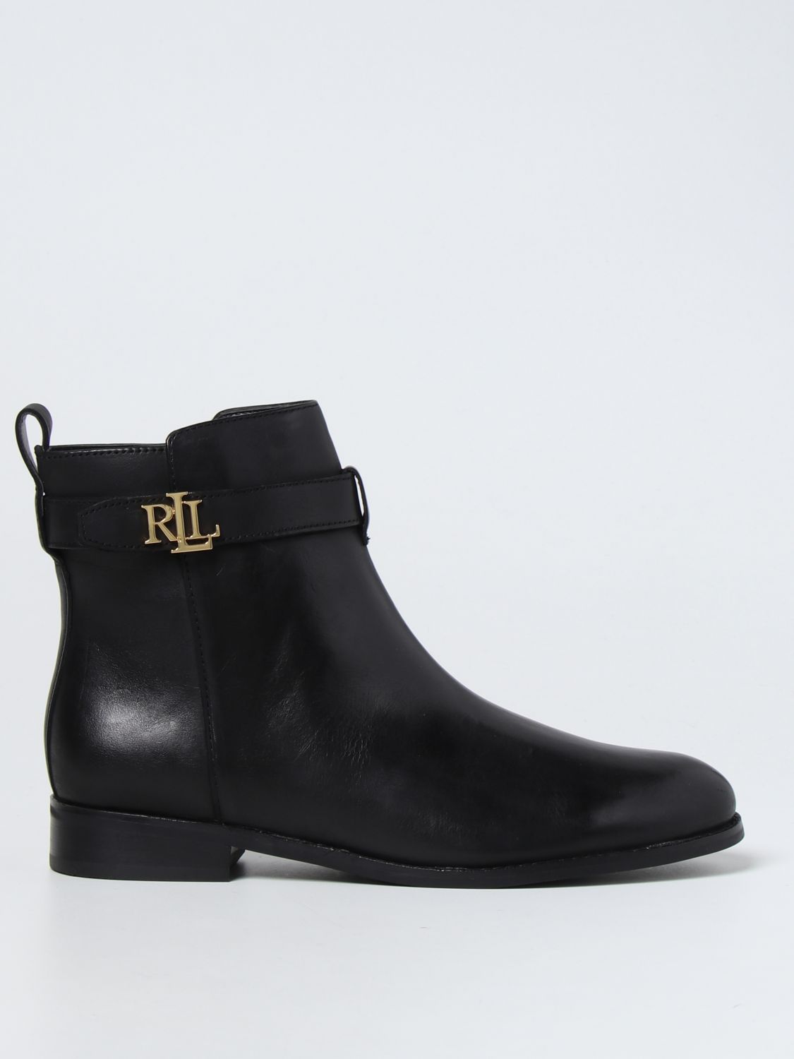 Lauren Ralph Lauren Flat Ankle Boots  Women In Black