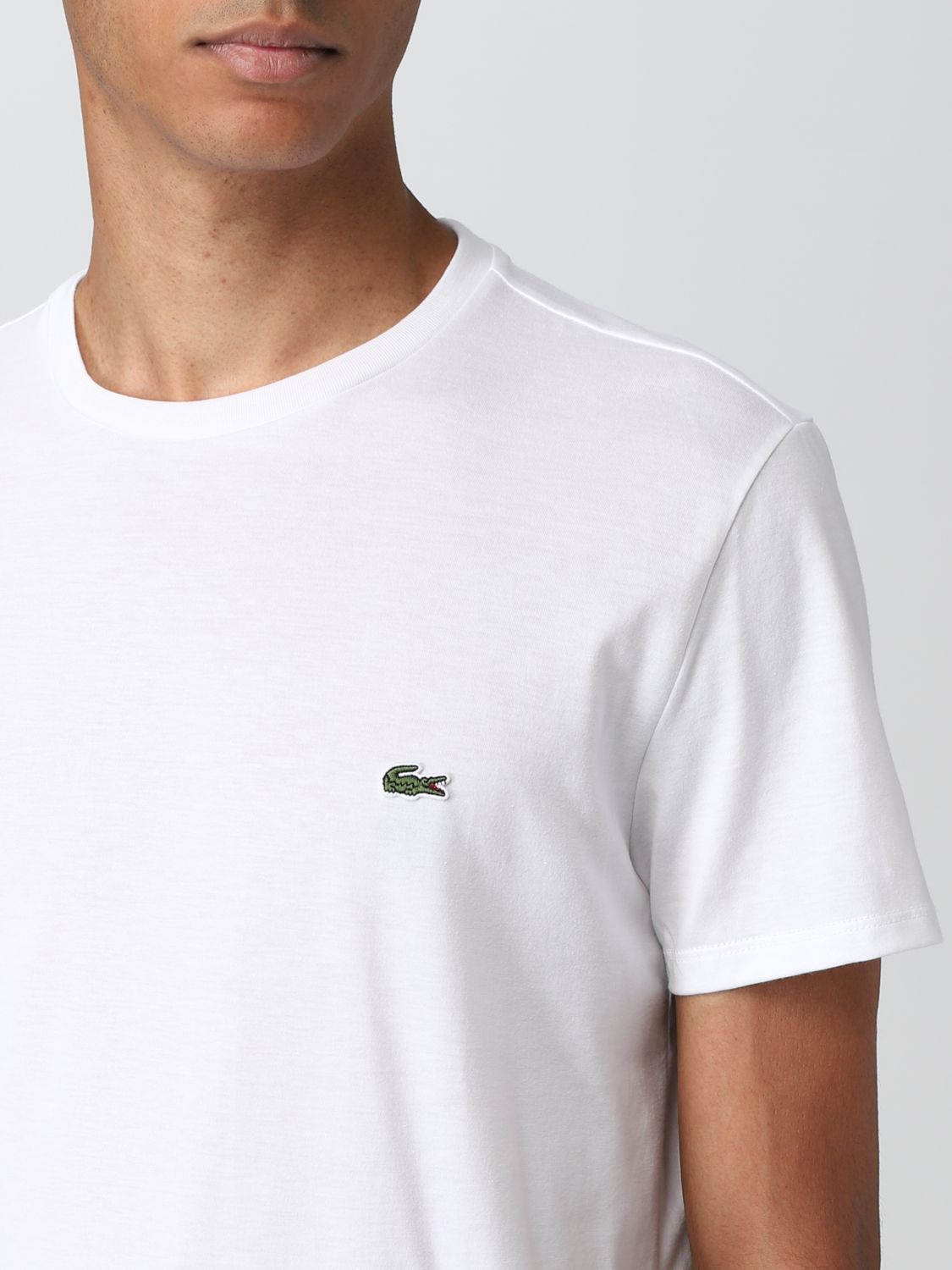 Prædiken Lilla Optø, optø, frost tø LACOSTE: t-shirt for man - White | Lacoste t-shirt TH6709 online at  GIGLIO.COM