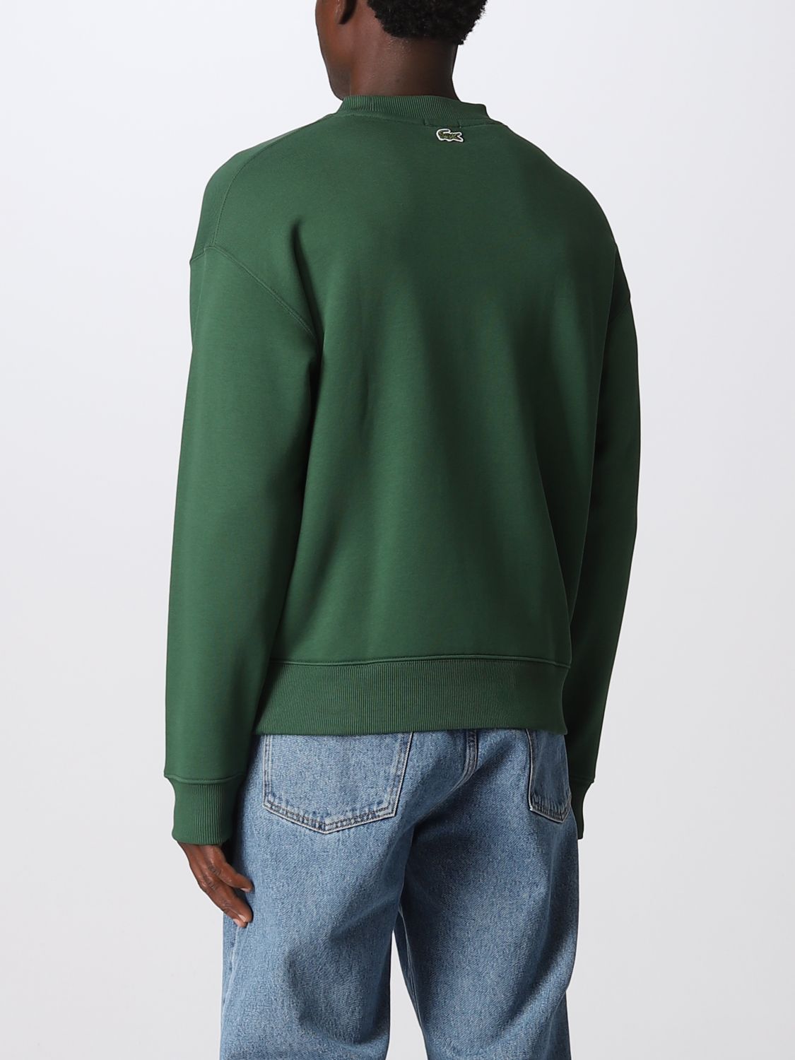 LACOSTE: sweatshirt for man - Green | Lacoste sweatshirt SH6405 online ...
