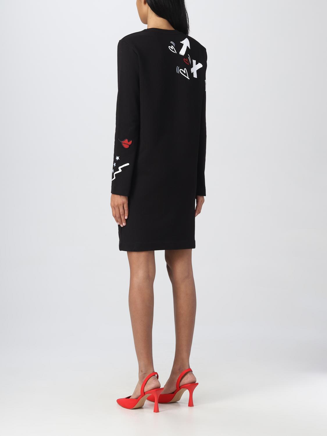 LOVE MOSCHINO Damen Kleid Schwarz Love Moschino Kleid W5C3404M4055