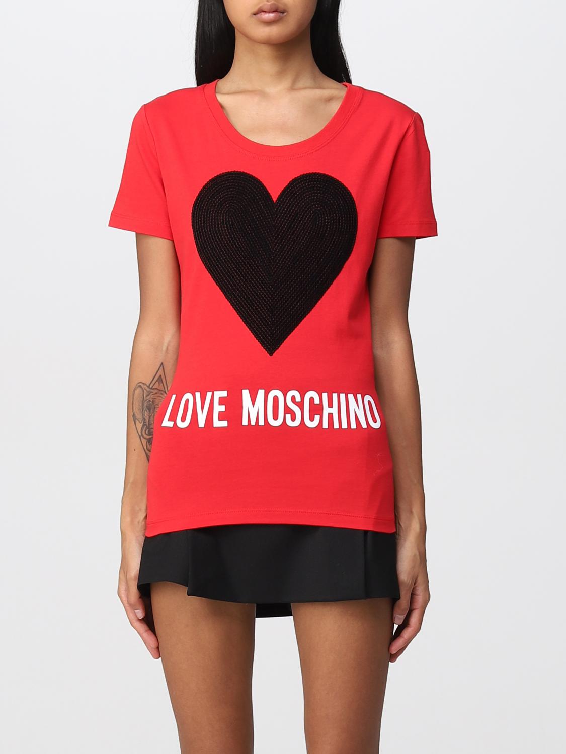 love moschino red top