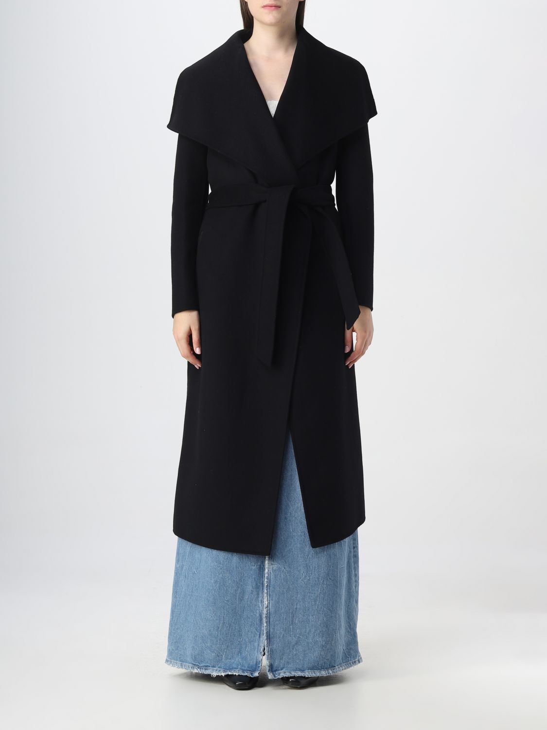Mackage MAI-NV belted wool coat - Black